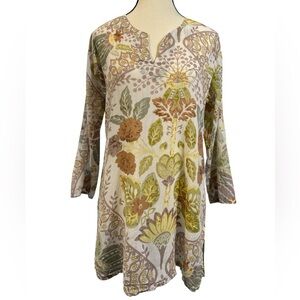 Dolma Floral Print 100% Cotton Women's Tunic